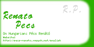renato pecs business card