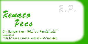 renato pecs business card